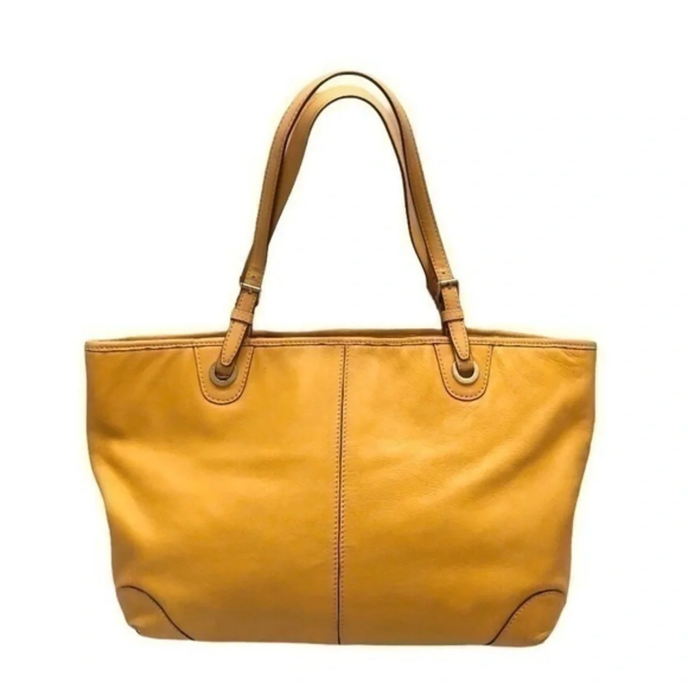 Michael kors yellow shopper tote bag